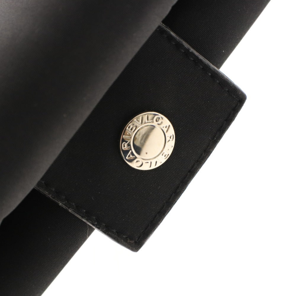 ■ BVLGARI Bulgari pouch, second bag, handbag, logo zipper, clear mesh, men's and women's, black