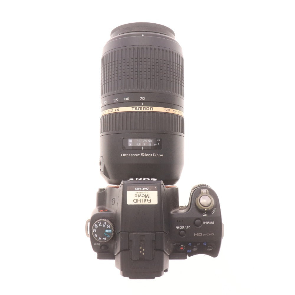 ■ Sony α55 Camera SLR Digital Camera with Tamron SP 70-300mm F4-5.6 Telephoto Zoom Lens, Black