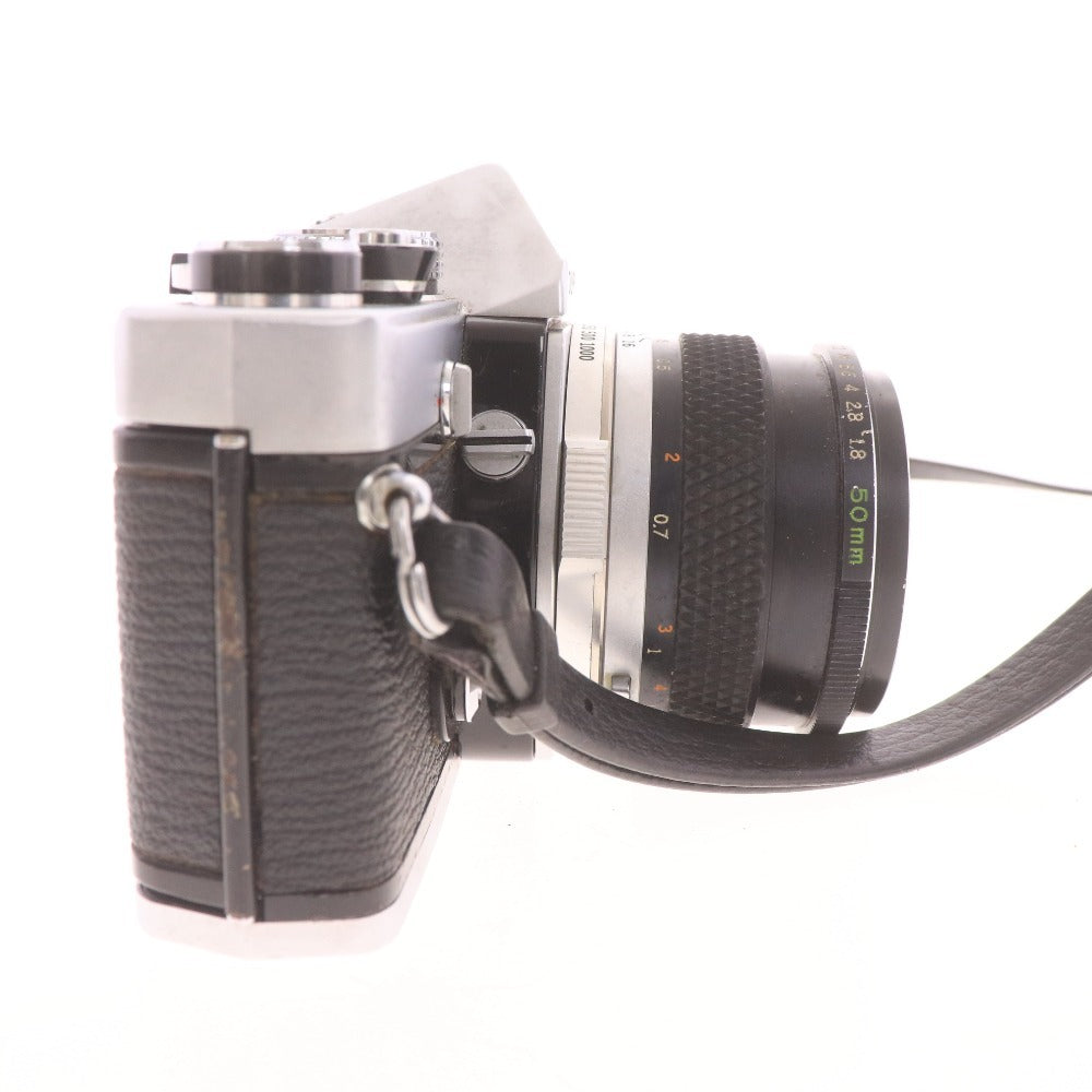 ■ オリンパス OM-1 カメラ コンパクト フィルムカメラ OM-SYSTEM F.ZUIKO AUTO-S F1.8 50mm 付属品付き