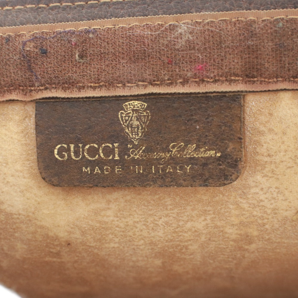 ■ GUCCI グッチ GGスプリーム ウェブ シェリーライン クラッチバッグ 41・014・2125・28 ハンドバッグ 鞄 メンズ ブラウン系 ベージュ系