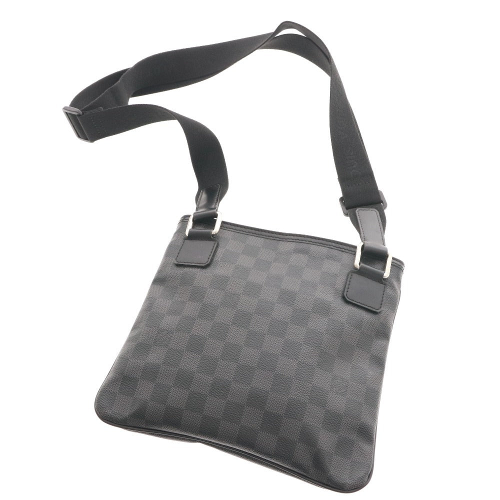 ■ LOUIS VUITTON Damier Graphite Thomas Shoulder Bag, Men's, Black