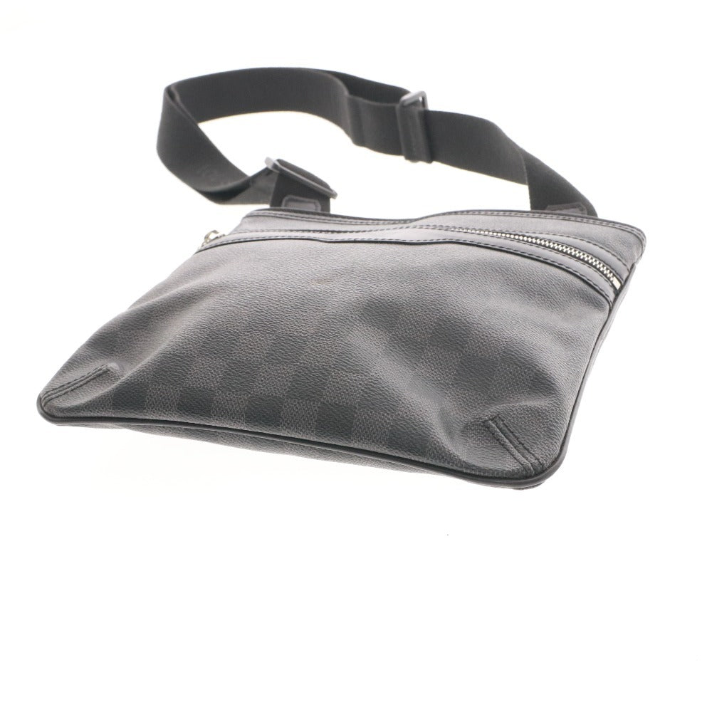 ■ LOUIS VUITTON Damier Graphite Thomas Shoulder Bag, Men's, Black