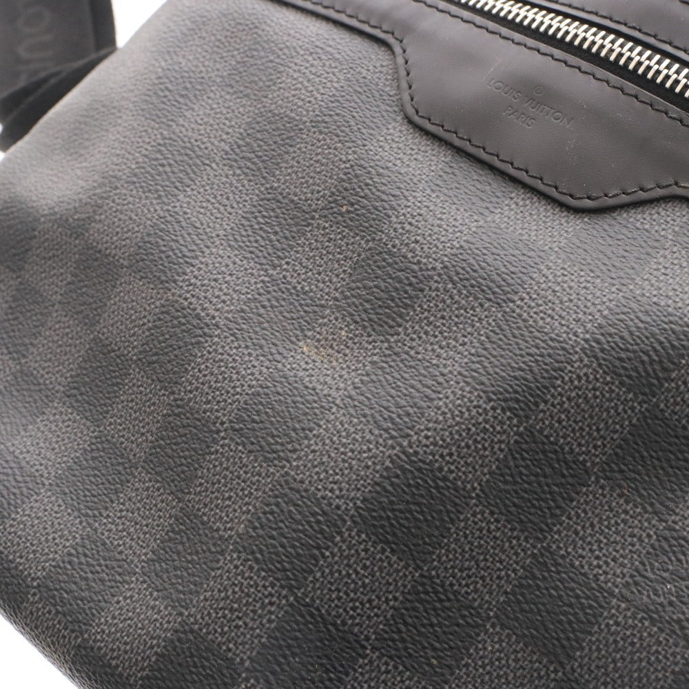 ■ LOUIS VUITTON Damier Graphite Thomas Shoulder Bag, Men's, Black