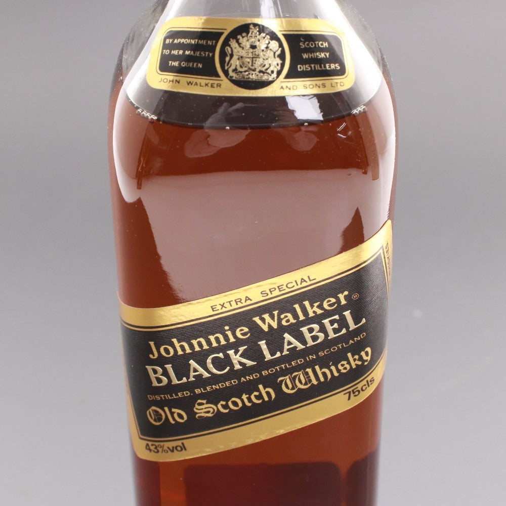 ■ 酒 ウイスキー ジョニーウォーカー ブラックラベル スコッチ アルコール 750ml 43度 未開栓 未使用 箱付き