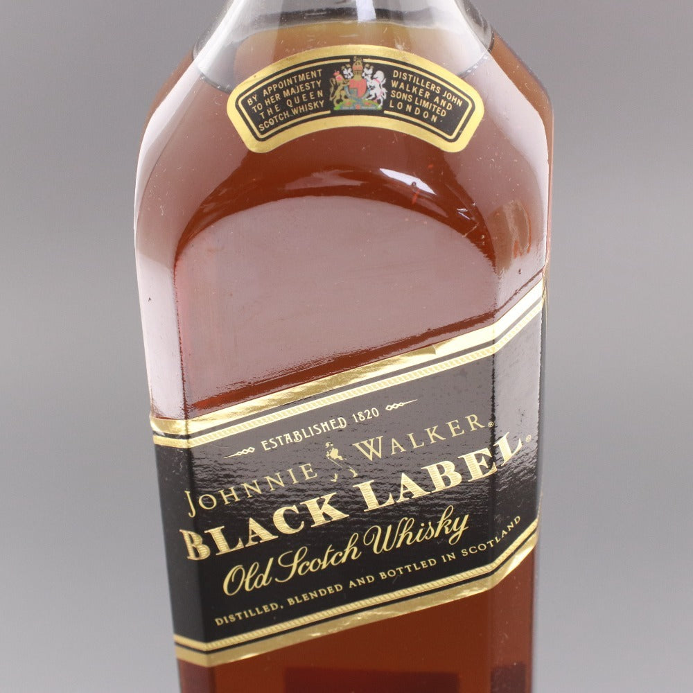 ■ 酒 ウイスキー ジョニーウォーカー ブラックラベル スコッチ アルコール 1000ml 43度 未開栓 未使用 箱付き