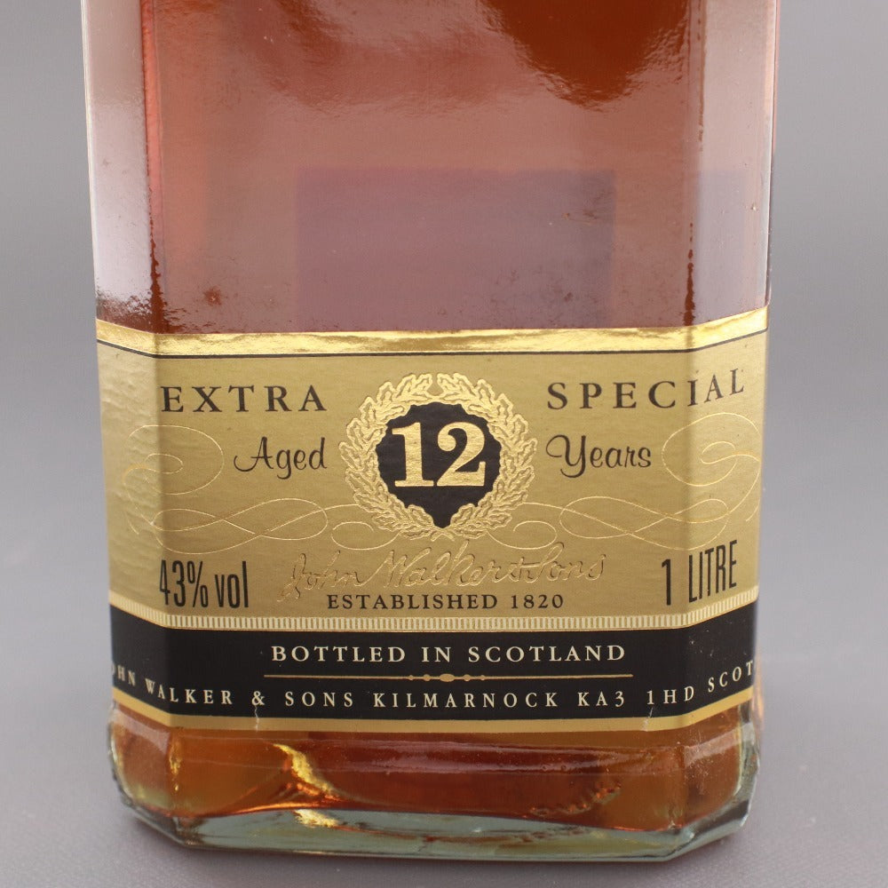 ■ 酒 ウイスキー ジョニーウォーカー ブラックラベル スコッチ アルコール 1000ml 43度 未開栓 未使用 箱付き