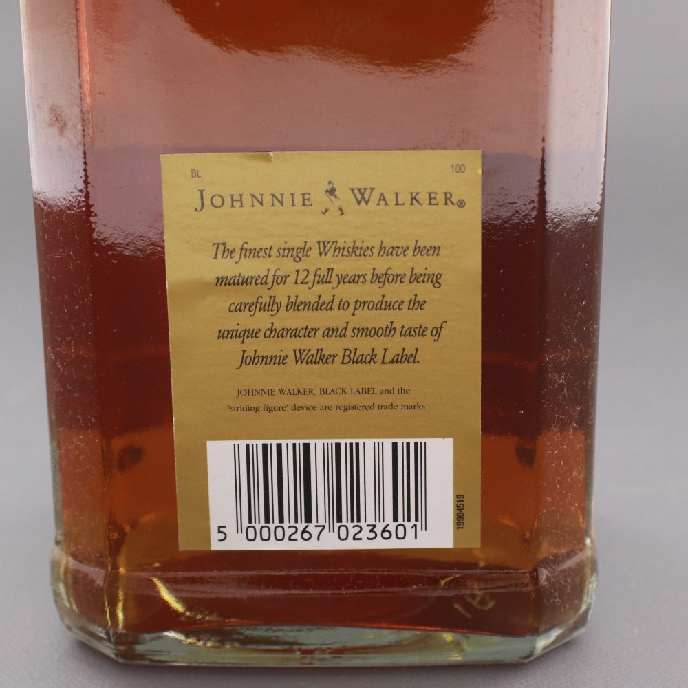 ■ 酒 ウイスキー ジョニーウォーカー ブラックラベル スコッチ アルコール 1000ml 43度 未開栓 未使用 箱付き