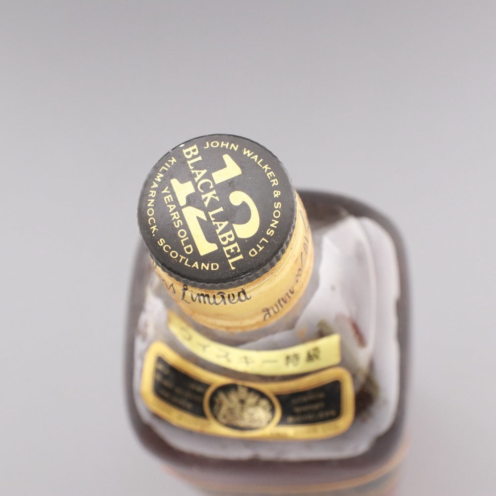 ■ 酒 ウイスキー ジョニーウォーカー ブラックラベル 12年 スコッチ アルコール 750ml 43度 未開栓 未使用 箱付き