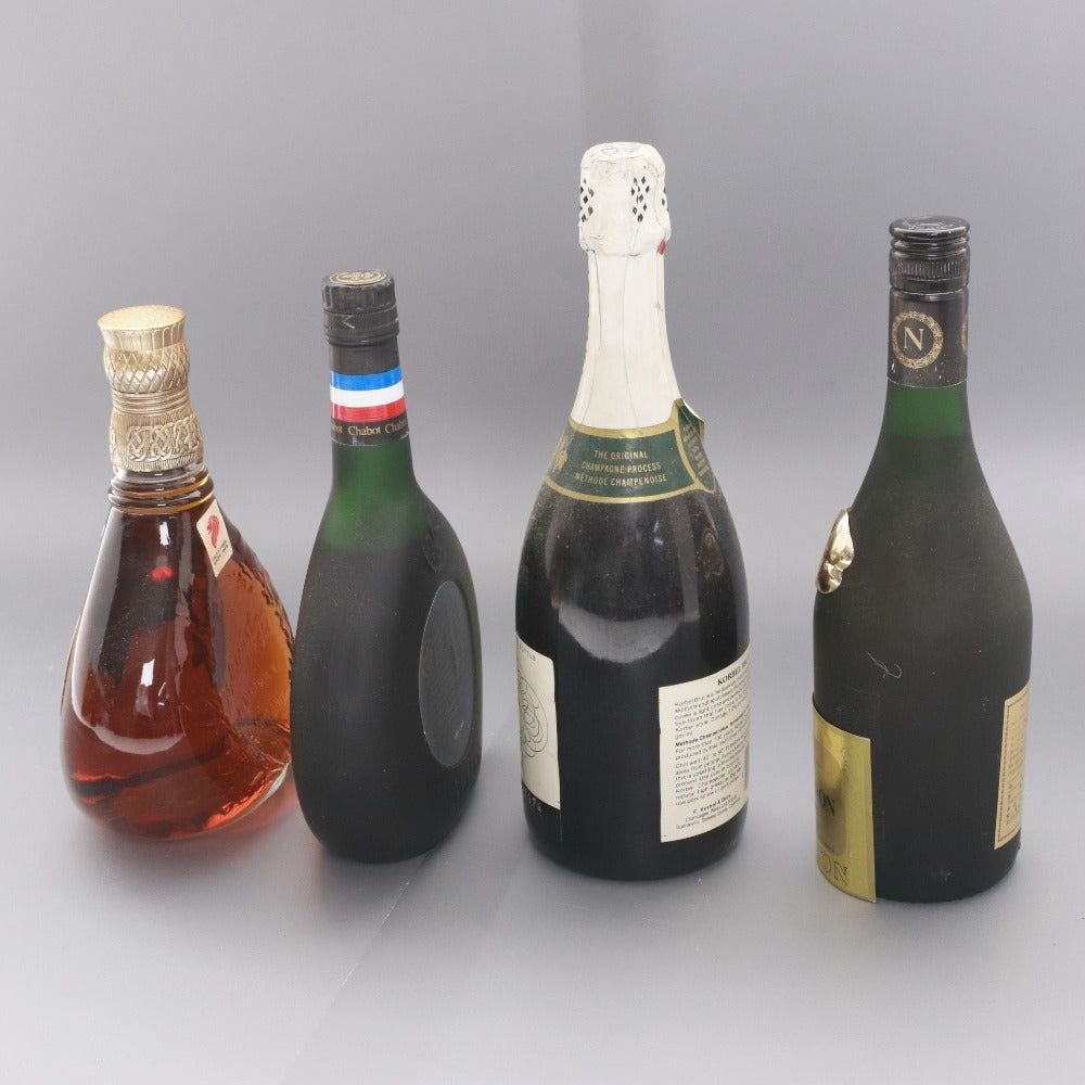 ■ 酒 ブランデー アルマニャック ワイン ウイスキー 4点セット まとめ売り アルコール 身開栓 未使用 箱付き含む