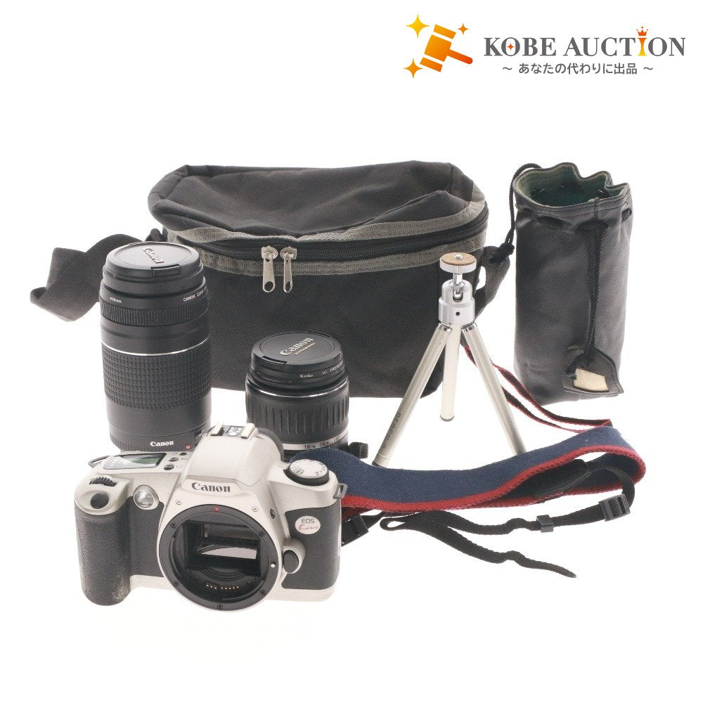 ■ キヤノン カメラ レンズ 3点セット まとめ売り EOS Kiss フィルムカメラ CANON ZOOM LENS EF 75-300 1:4-5.6  等 付属品付き
