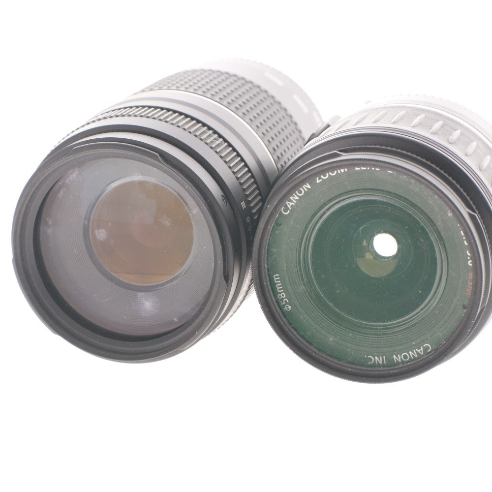 ■ キヤノン カメラ レンズ 3点セット まとめ売り EOS Kiss フィルムカメラ CANON ZOOM LENS EF 75-300 1:4-5.6  等 付属品付き