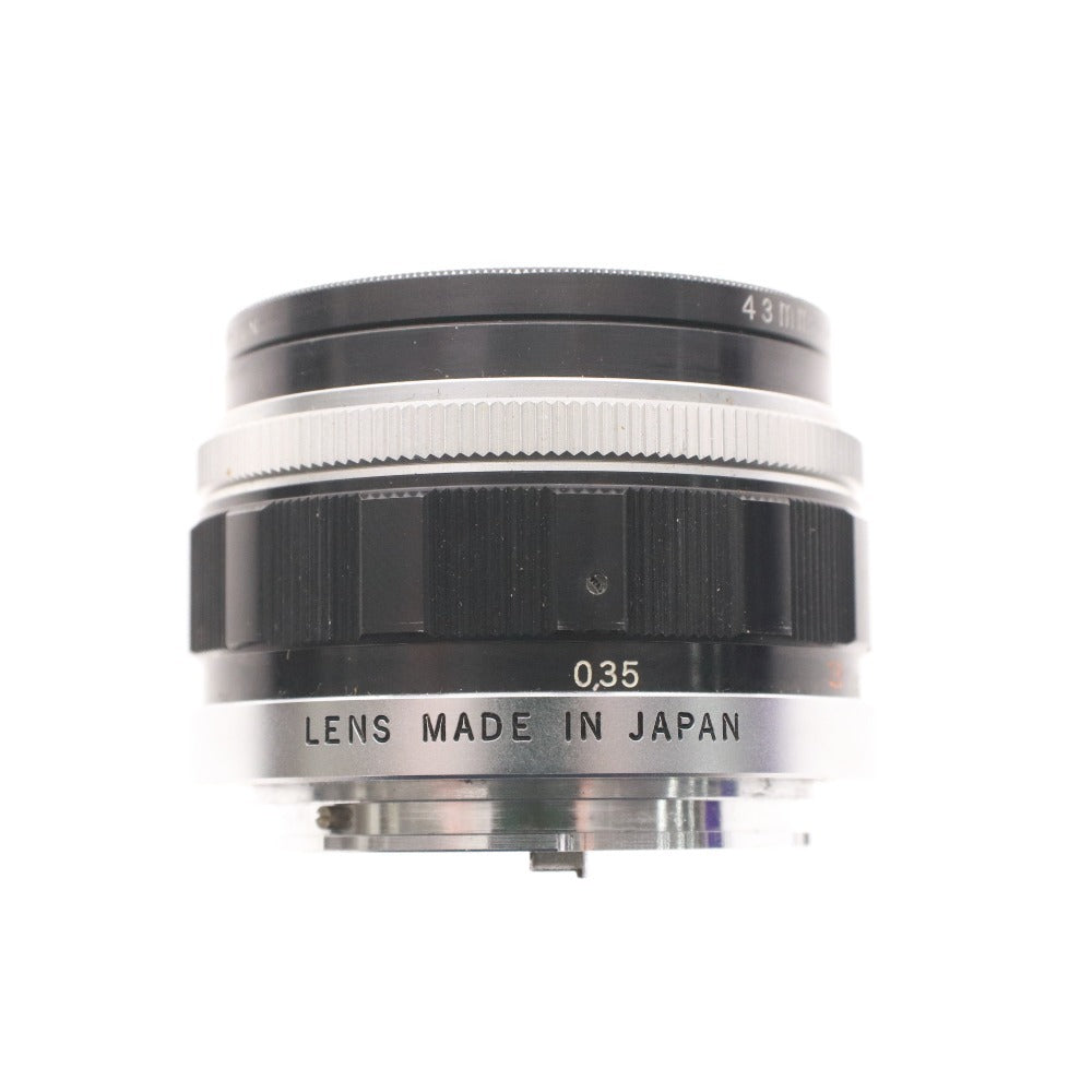 ■ Olympus F.Zuiko Auto-S 38mm 1:1.8 Lens, Single Lens Camera with Case