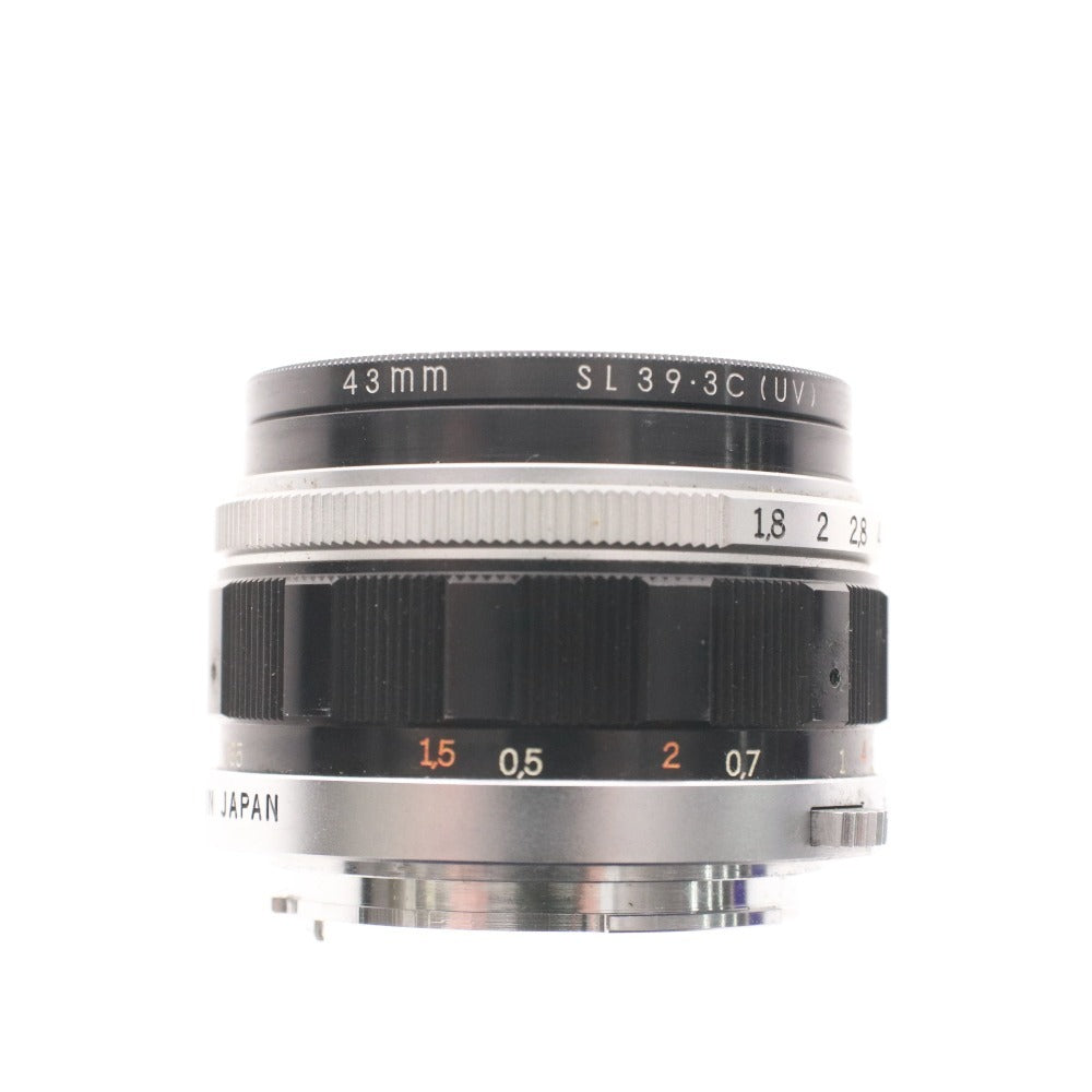 ■ Olympus F.Zuiko Auto-S 38mm 1:1.8 Lens, Single Lens Camera with Case