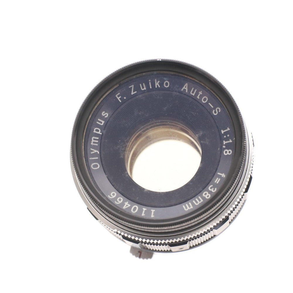 ■ Olympus F.Zuiko Auto-S 38mm 1:1.8 Lens, Single Lens Camera with Case