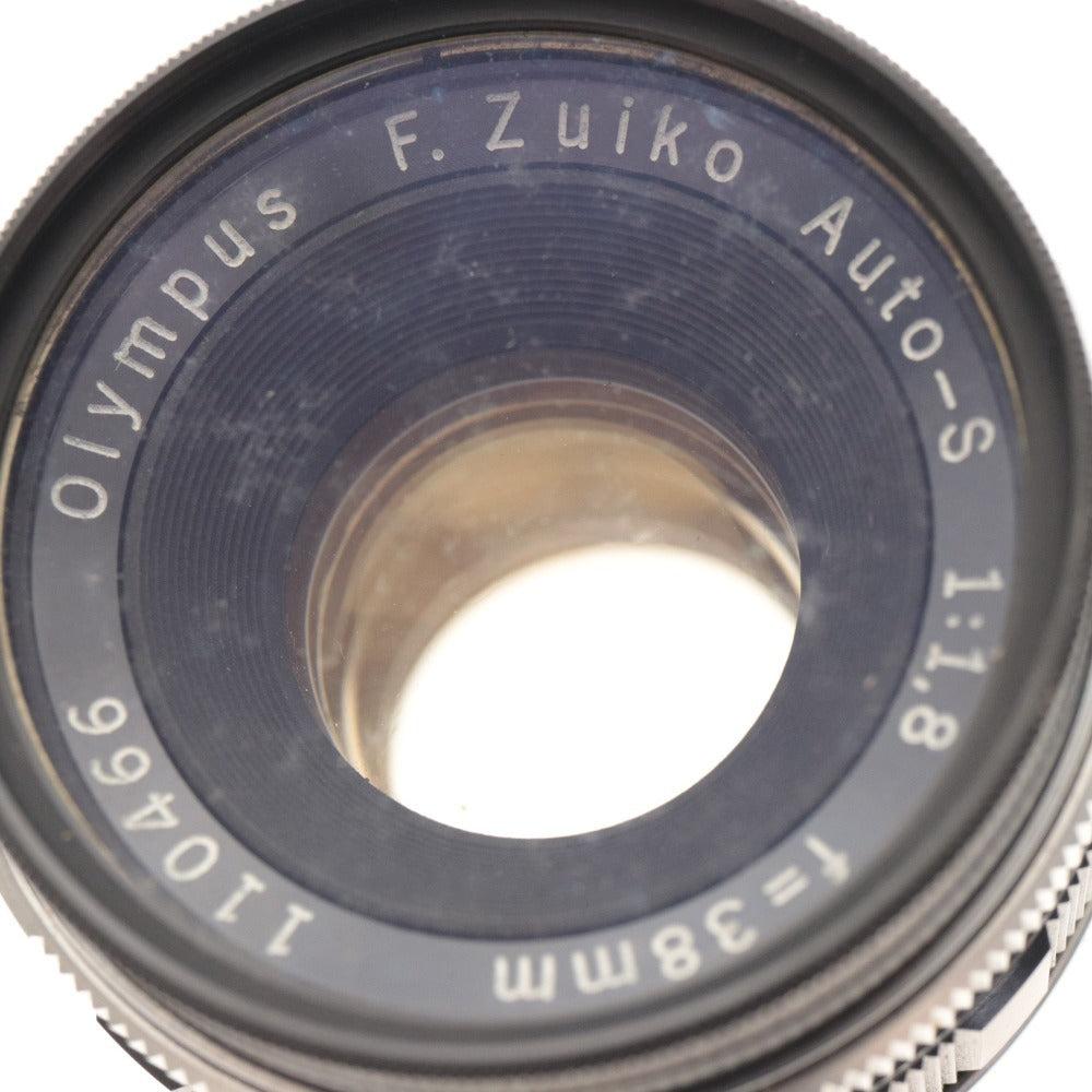 ■ Olympus F.Zuiko Auto-S 38mm 1:1.8 Lens, Single Lens Camera with Case