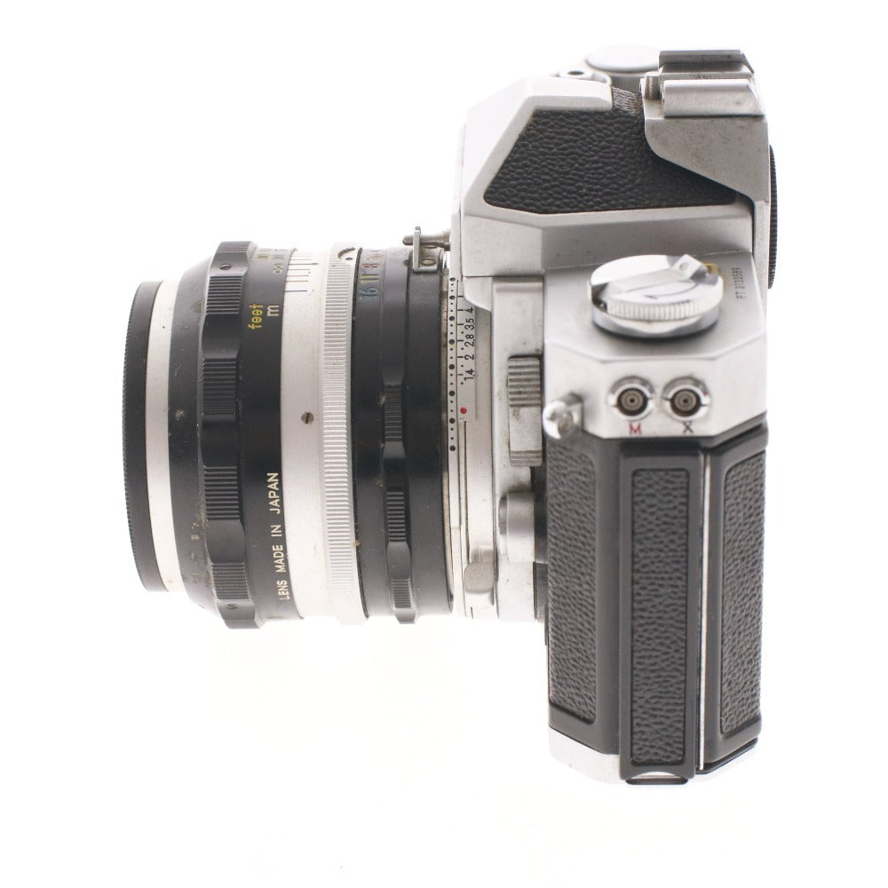 ■ Nikon Nikomat SLR Film Camera NIKKOR-S Auto 1:1.4 f=50 with Case