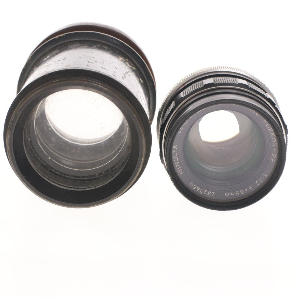 ■ カールツァイス オリンパス ミノルタ 等 カメラレンズ 8点セット まとめ売り Tessar 1:4.5 f75mm Zuiko Auto-T 1:3.5 F100mm 等