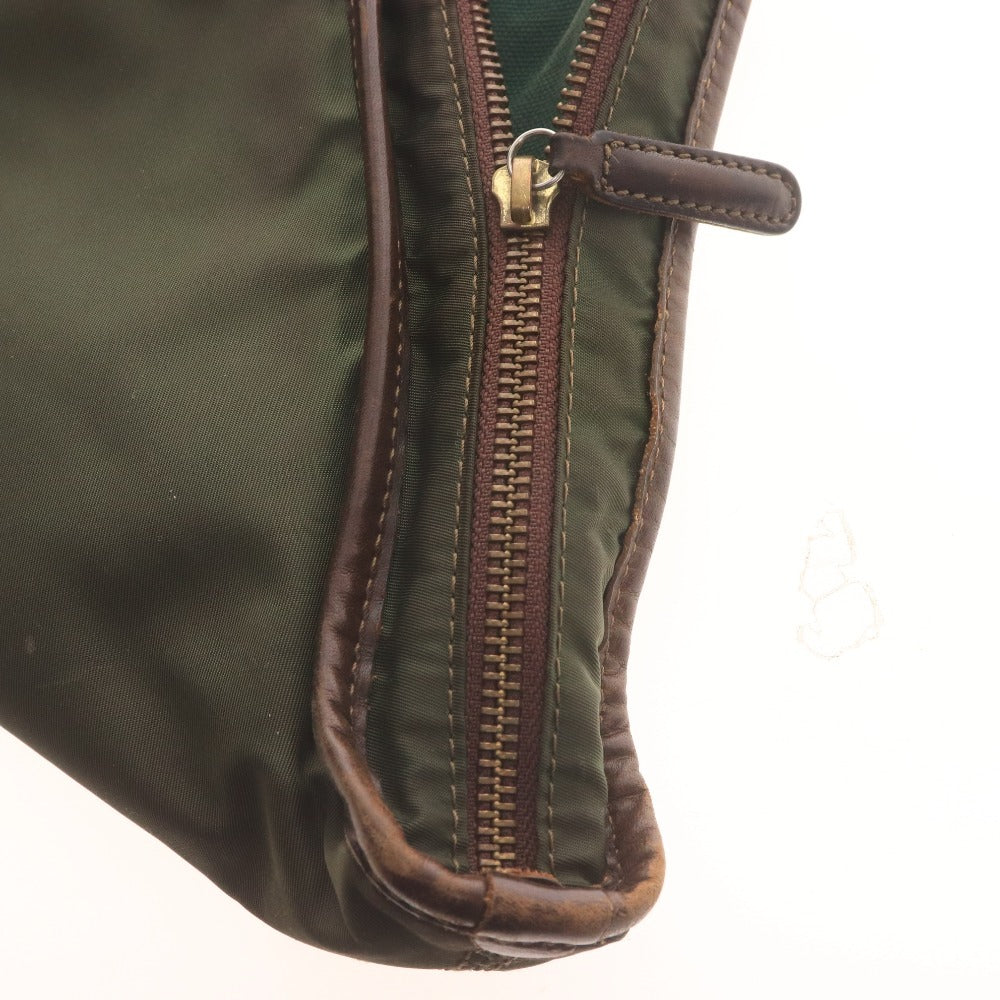 ■ フェリージ ビジネスバッグ ブリーフケース バッグ 鞄 ナイロン レザー イタリア製 メンズ カーキ