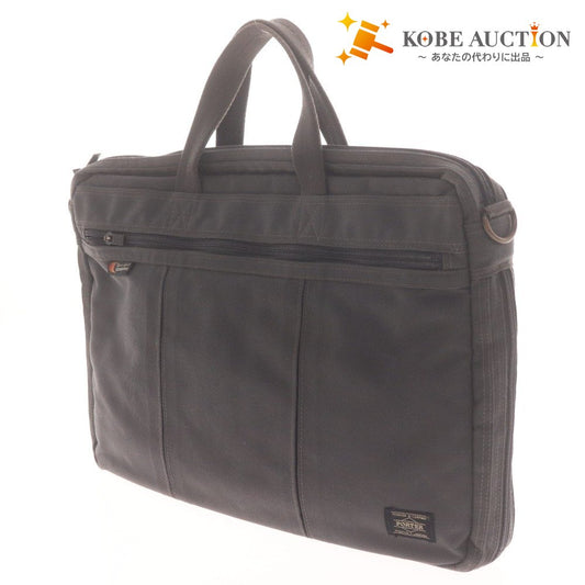 ■ ポーター ビジネスバッグ ブリーフケース バッグ 鞄 コーデュラ 日本製 メンズ ダークグレー