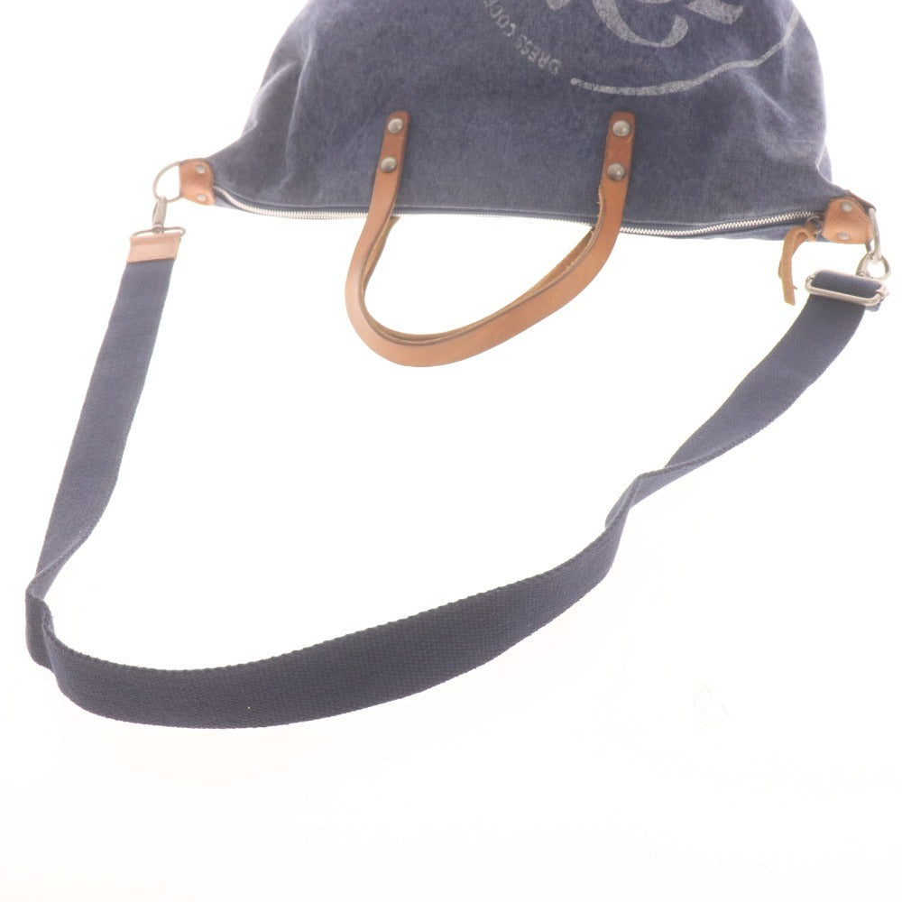 ■ ゾーイ ボストンバッグ バッグ 鞄 ショルダー レザー持ち手 デニムキャンパス ゴルフ メンズ レディース ブルー