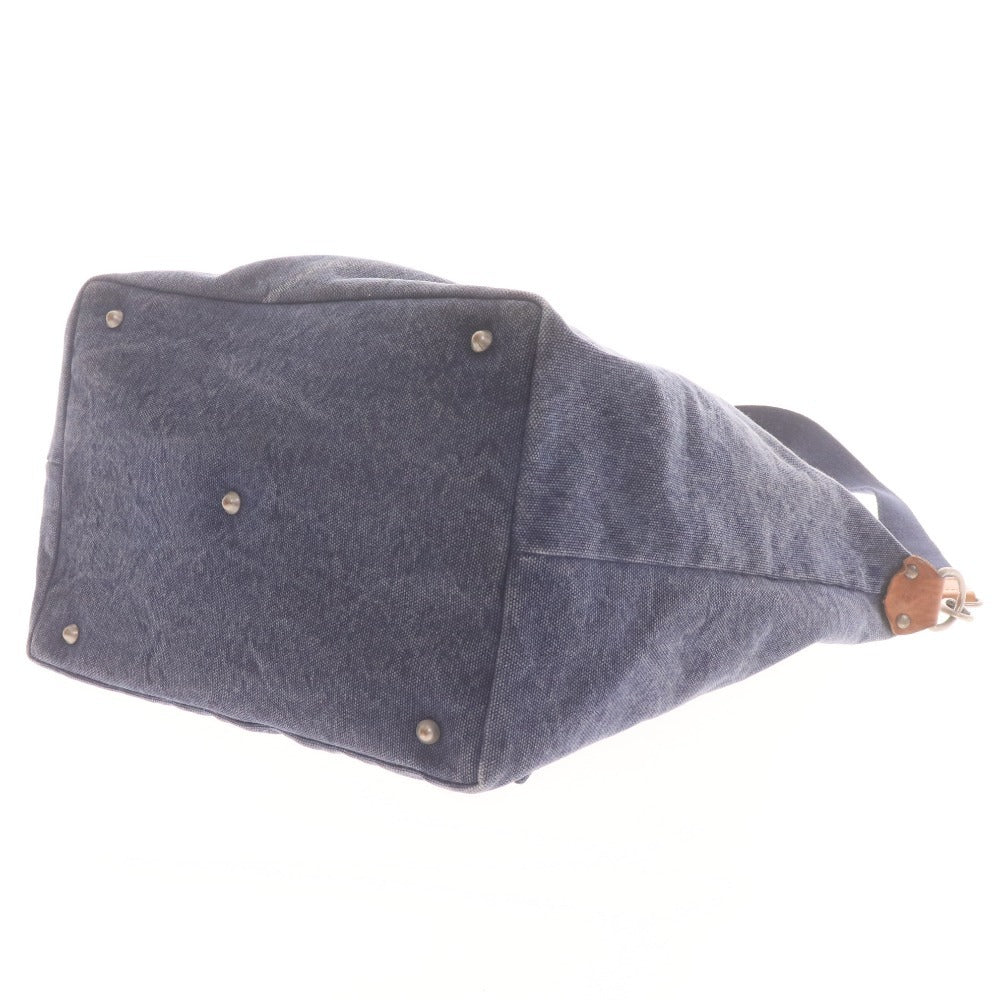 ■ ゾーイ ボストンバッグ バッグ 鞄 ショルダー レザー持ち手 デニムキャンパス ゴルフ メンズ レディース ブルー