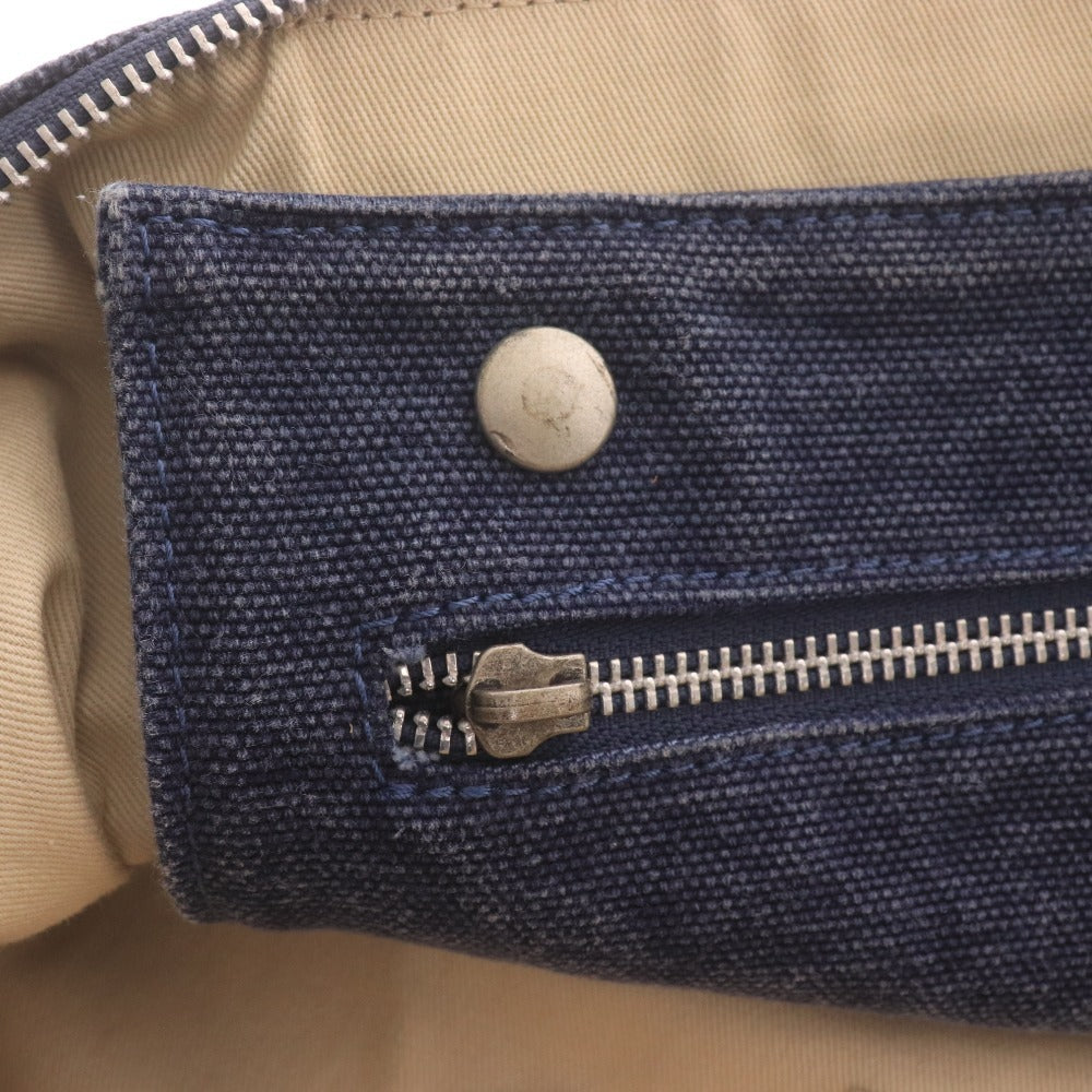 ■ ゾーイ ボストンバッグ バッグ 鞄 ショルダー レザー持ち手 デニムキャンパス ゴルフ メンズ レディース ブルー