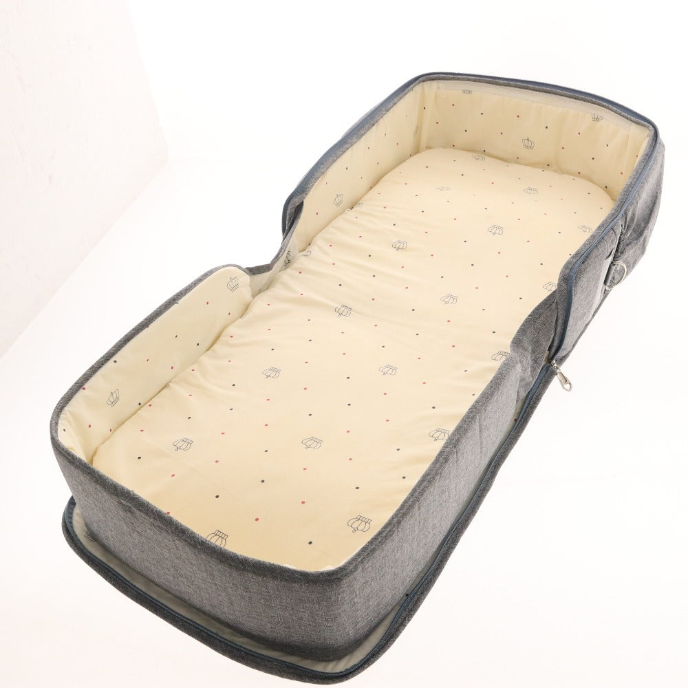 ■ Cocorhythm ココリズム ベッドインベッド 赤ちゃん ベビーベッド クーファン ポータブル 折りたたみ式 持ち運び 斜面枕付き