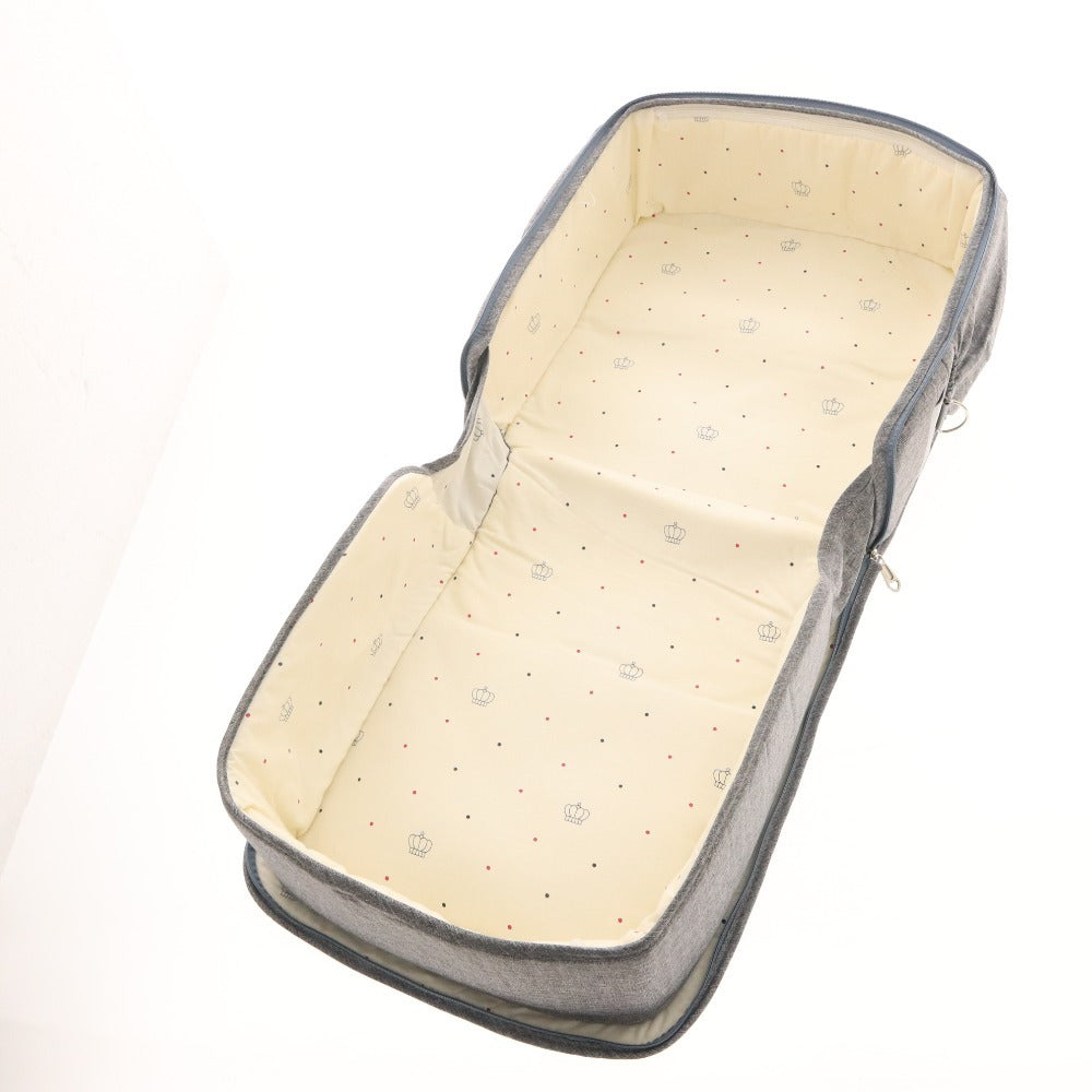 ■ Cocorhythm ココリズム ベッドインベッド 赤ちゃん ベビーベッド クーファン ポータブル 折りたたみ式 持ち運び 斜面枕付き