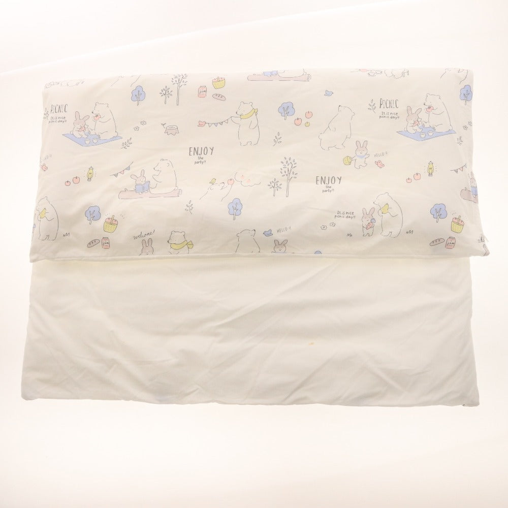 ■ 西松屋 ミニべビー布団 8点セット 掛布団 敷布団 枕 各カバー 防水スーツ 敷パッド 赤ちゃん用 ベッド 寝具