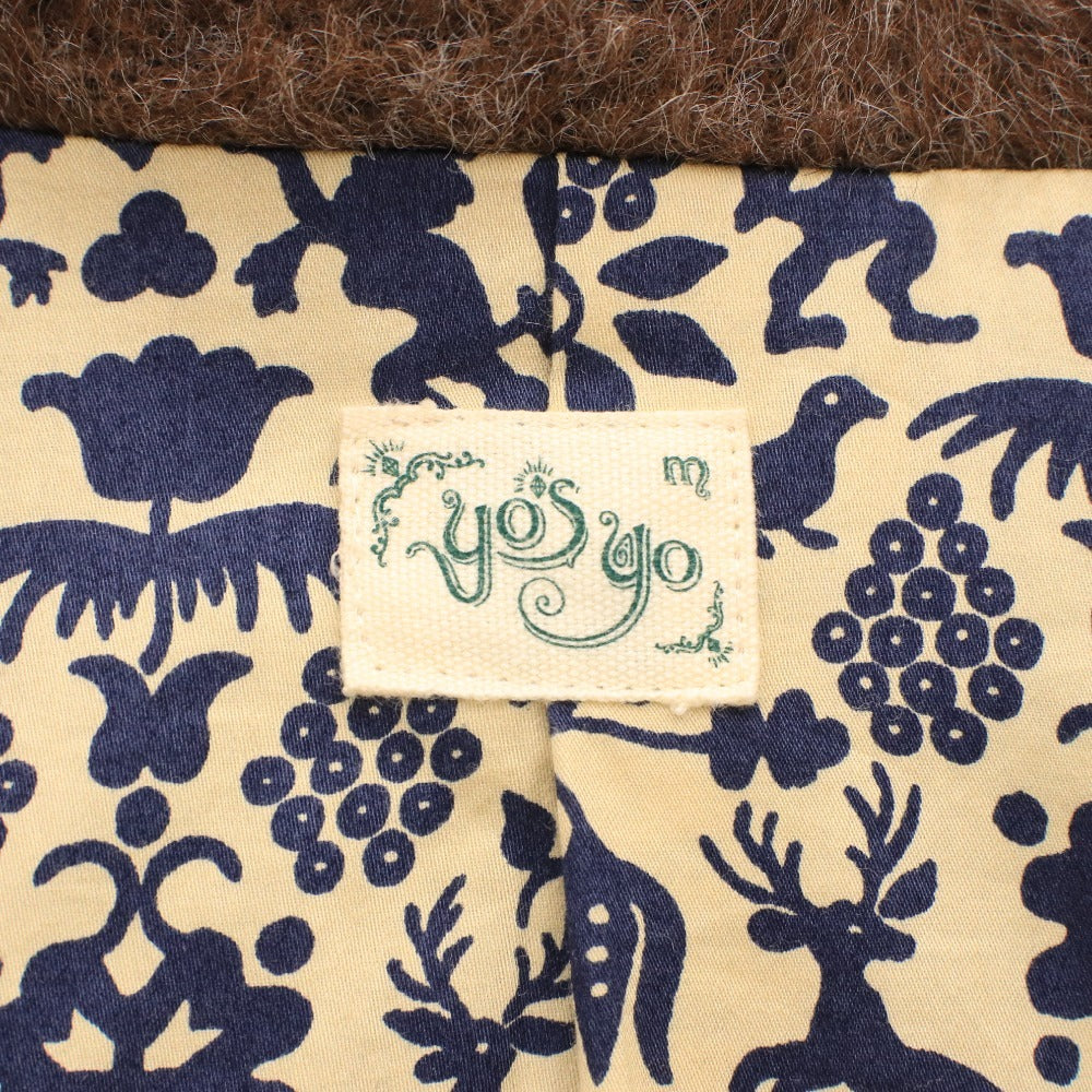 ■ ビームス コート 17-19-0001-202 長袖 アウター 無地 裏地総柄 ポケット メンズ レディース M ブラウン