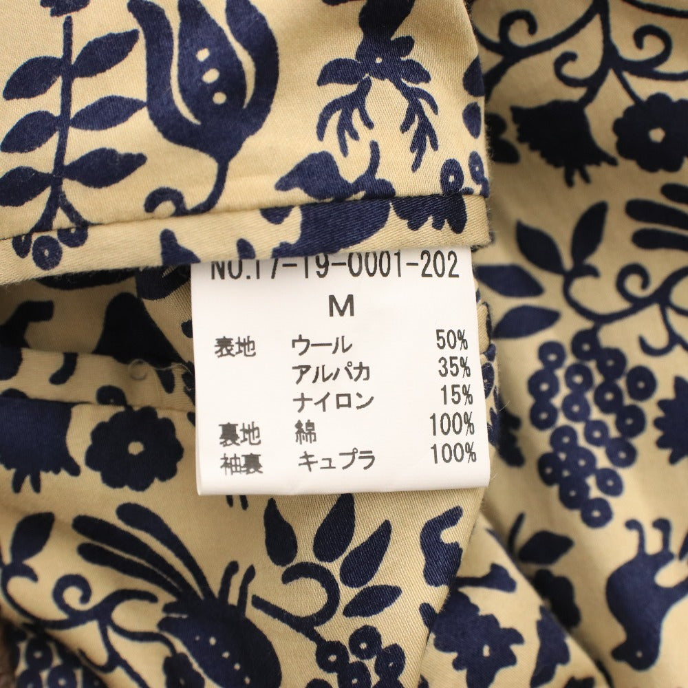 ■ ビームス コート 17-19-0001-202 長袖 アウター 無地 裏地総柄 ポケット メンズ レディース M ブラウン