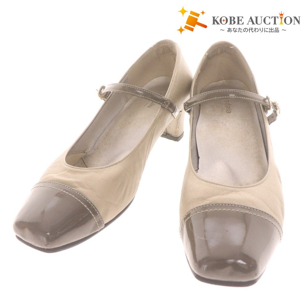 ■ アシックスウオーキング パンプス ペダラ WP353H 靴 日本製 ウォーキングシューズ ストラップ レディース 24.5 グレー 付属品付き