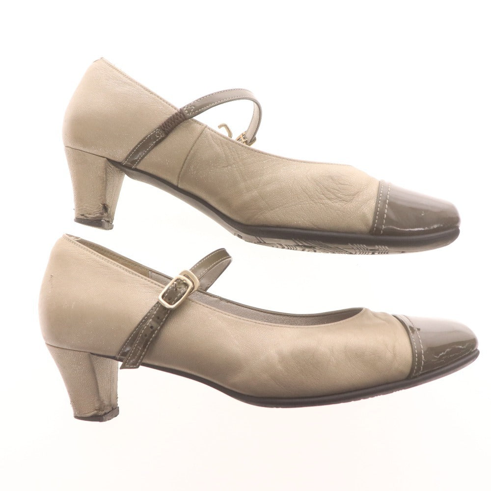 ■ アシックスウオーキング パンプス ペダラ WP353H 靴 日本製 ウォーキングシューズ ストラップ レディース 24.5 グレー 付属品付き