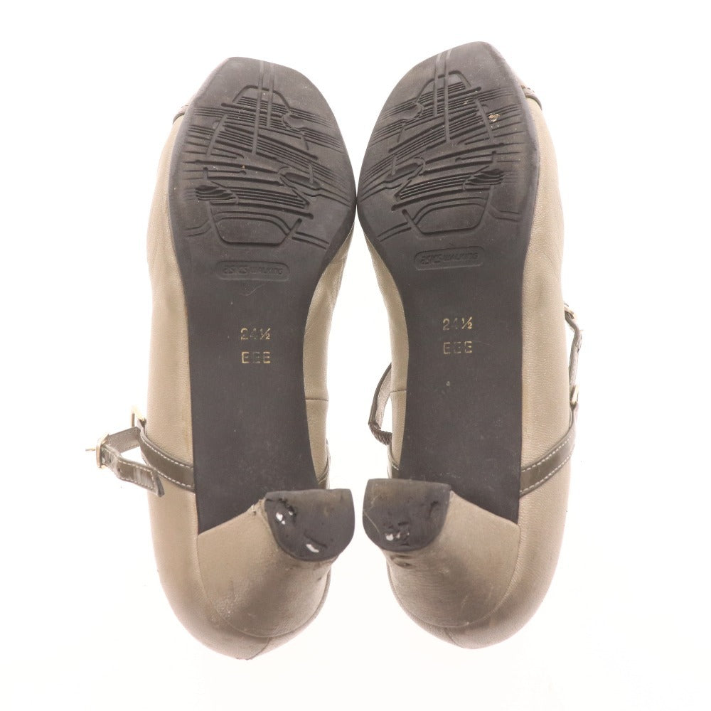 ■ アシックスウオーキング パンプス ペダラ WP353H 靴 日本製 ウォーキングシューズ ストラップ レディース 24.5 グレー 付属品付き
