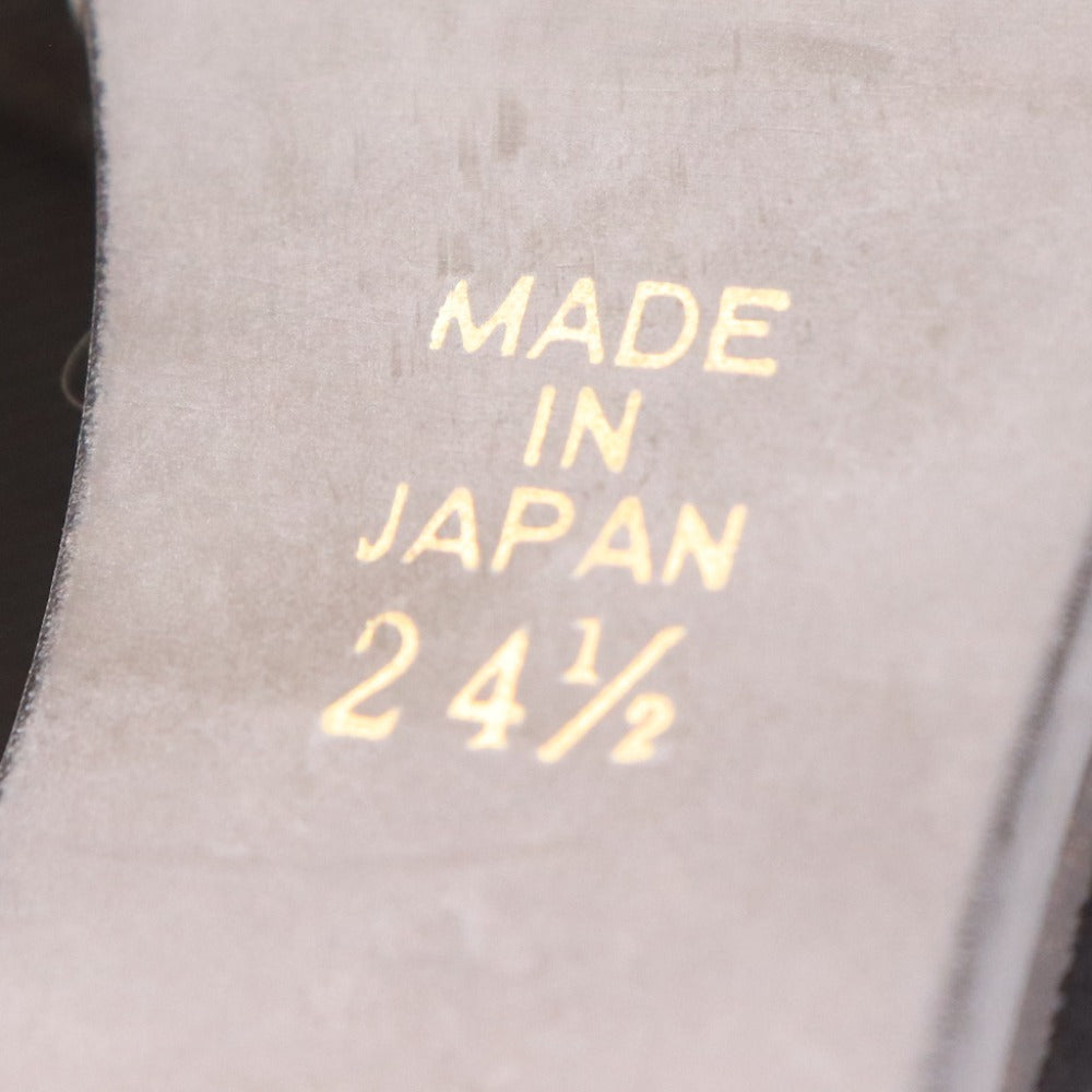 ■ イナバ t.inaba パンプス 3804 靴 Tストラップ ウェッジソール ラウンドトゥ 日本製 レディース 24.5 ダークブラウン 箱付き