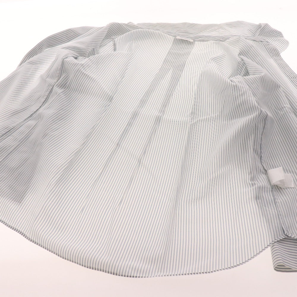 ■ エリオポール ブラウス 長袖 トップス ストライプ ボウタイ イタリア インポート セレクト レディース 38(9号サイズ相当) ホワイト系
