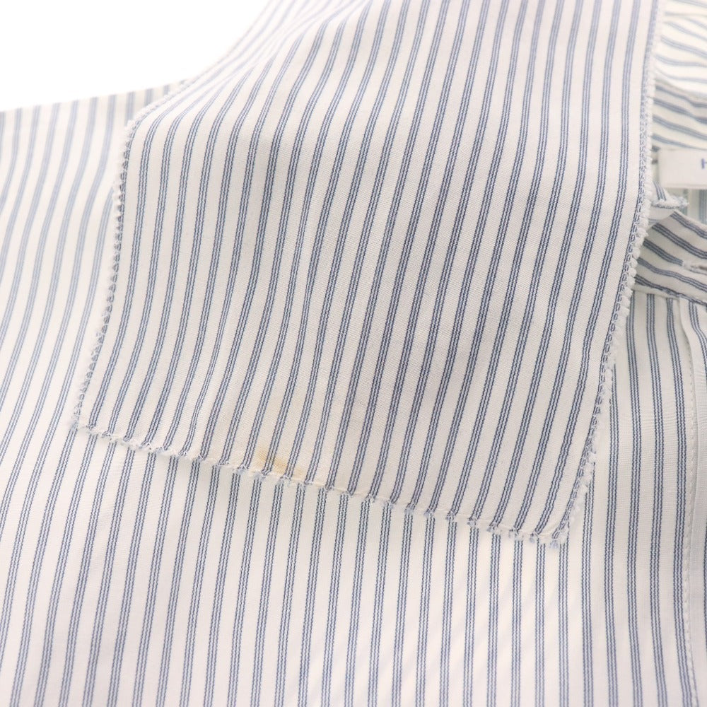 ■ エリオポール ブラウス 長袖 トップス ストライプ ボウタイ イタリア インポート セレクト レディース 38(9号サイズ相当) ホワイト系