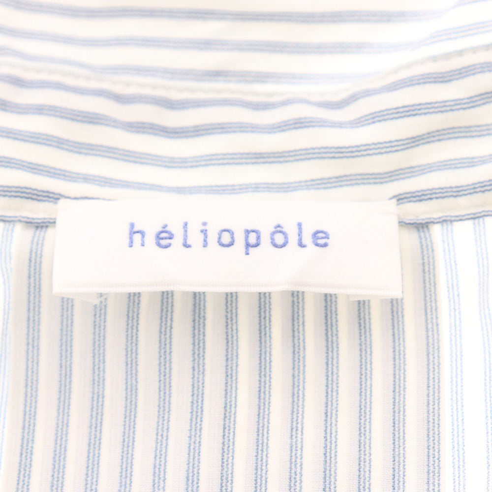 ■ エリオポール ブラウス 長袖 トップス ストライプ ボウタイ イタリア インポート セレクト レディース 38(9号サイズ相当) ホワイト系