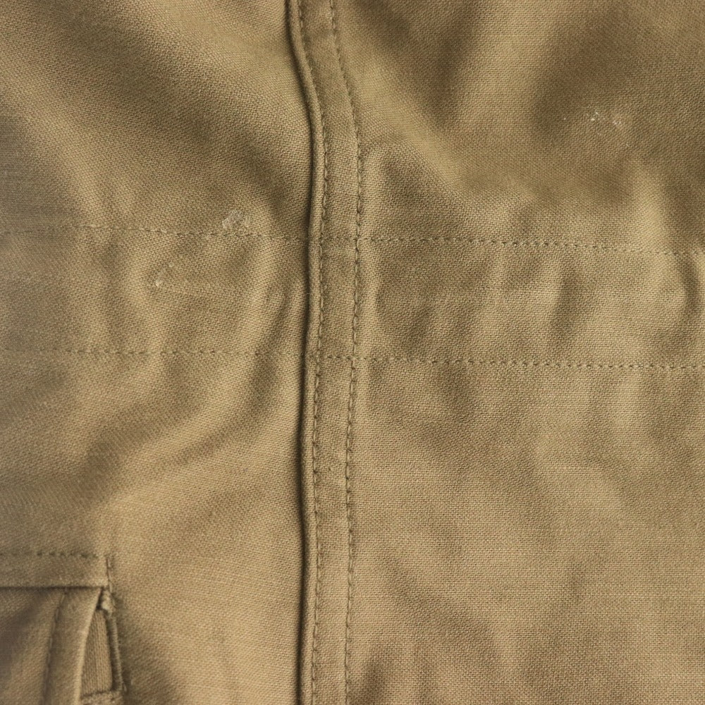 Buzz Rickson's M-65 Long Sleeve Field Jacket (BR11702) with Waist Drawstring and Velcro Closure, Men's Size Small, Khaki