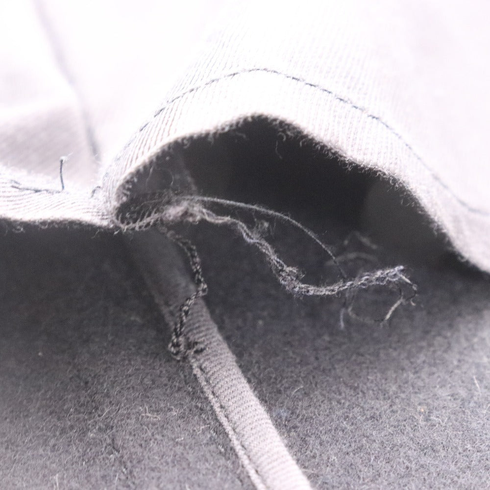 scye Men's Long Sleeve P-Coat (1106-73780) Made in Japan, Cashmere and Wool Outer Jacket, Size 40 (Equivalent to L), Black