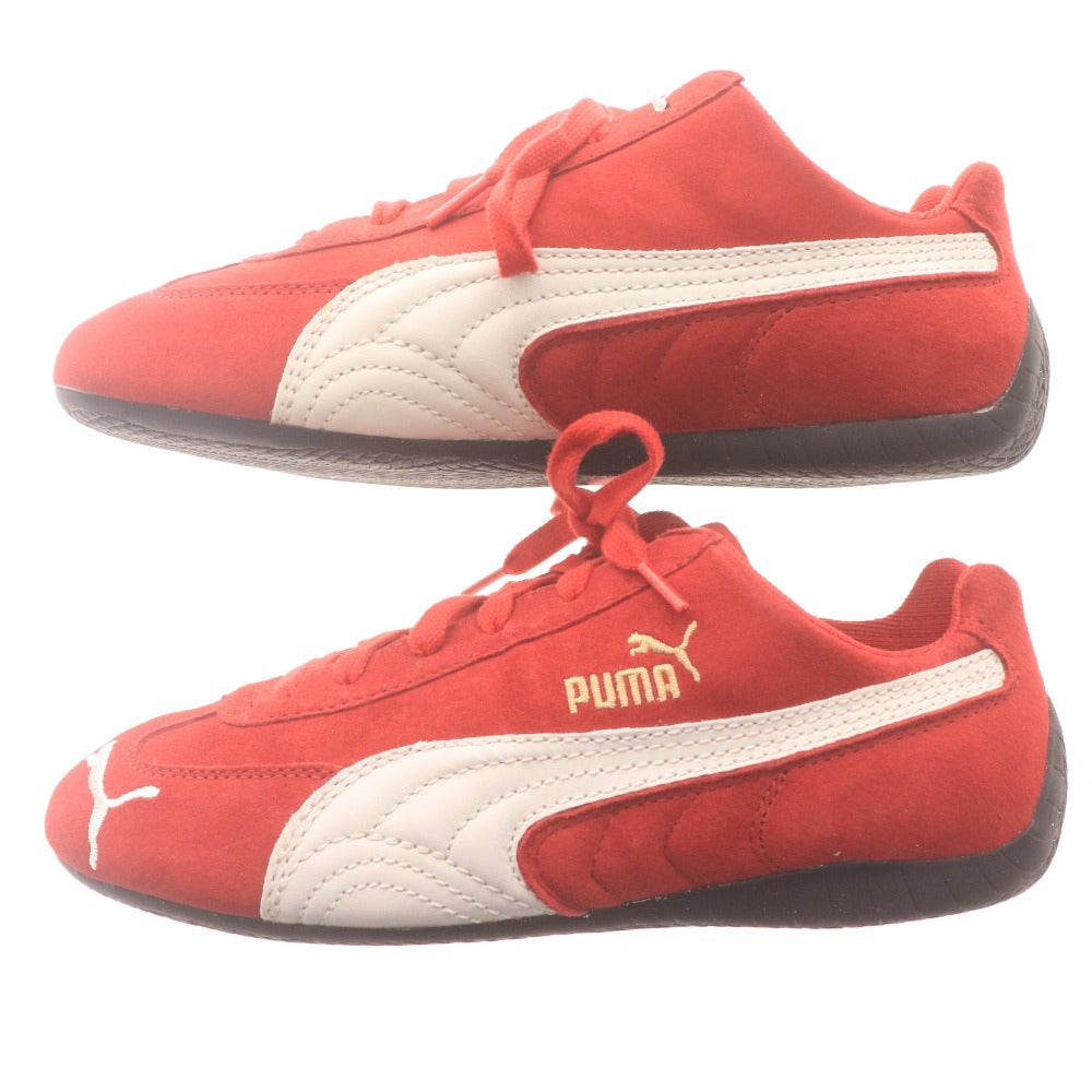 ■ プーマ スニーカー スピードキャット SD 301953 靴 レーシング プーマキャット ゴールドロゴ メンズ 27cm レッド 未使用 付属品付き