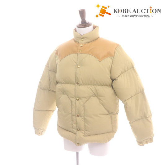 ■ ロッキーマウンテン フェザーベッド ダウンジャケット 長袖 200-172-08 トップス 防寒 アウター メンズ 40(M相当）ベージュ