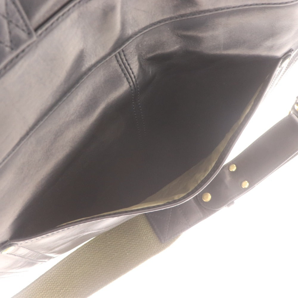 ■ GANZO ガンゾ ヘイルメリー ヘルメットバッグ 0057672-10 トート ショルダー 日本製 馬革 メンズ ブラック 付属品付き 未使用