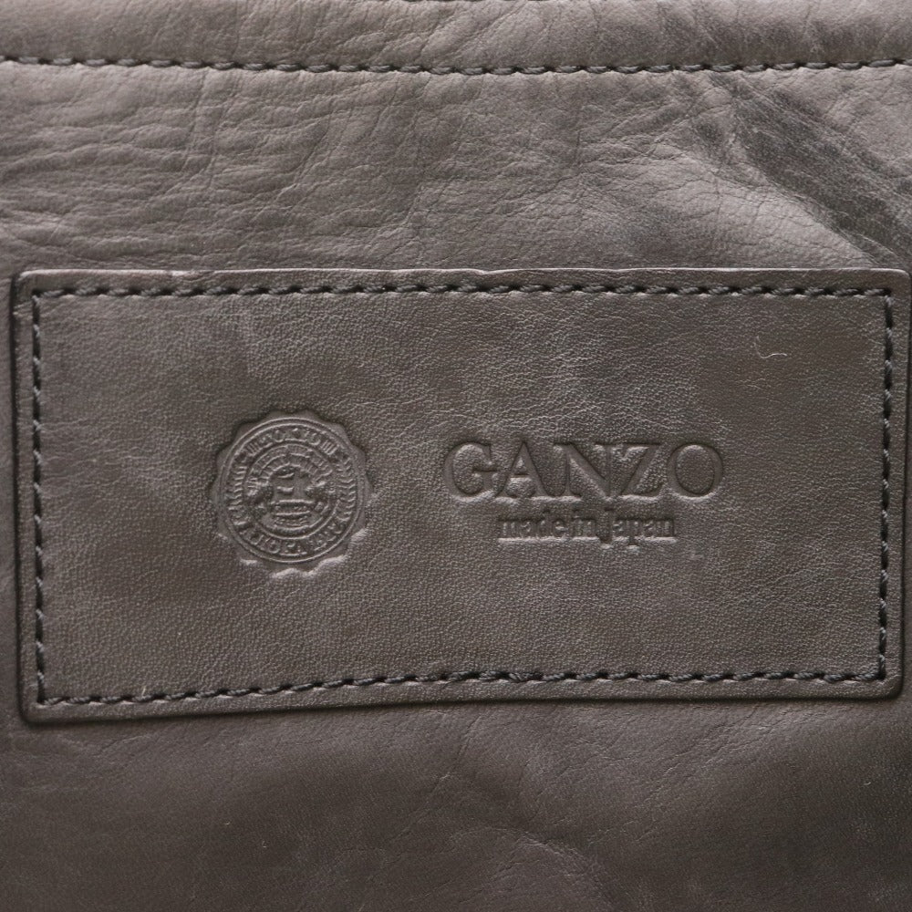 ■ GANZO ガンゾ ヘイルメリー ヘルメットバッグ 0057672-10 トート ショルダー 日本製 馬革 メンズ ブラック 付属品付き 未使用