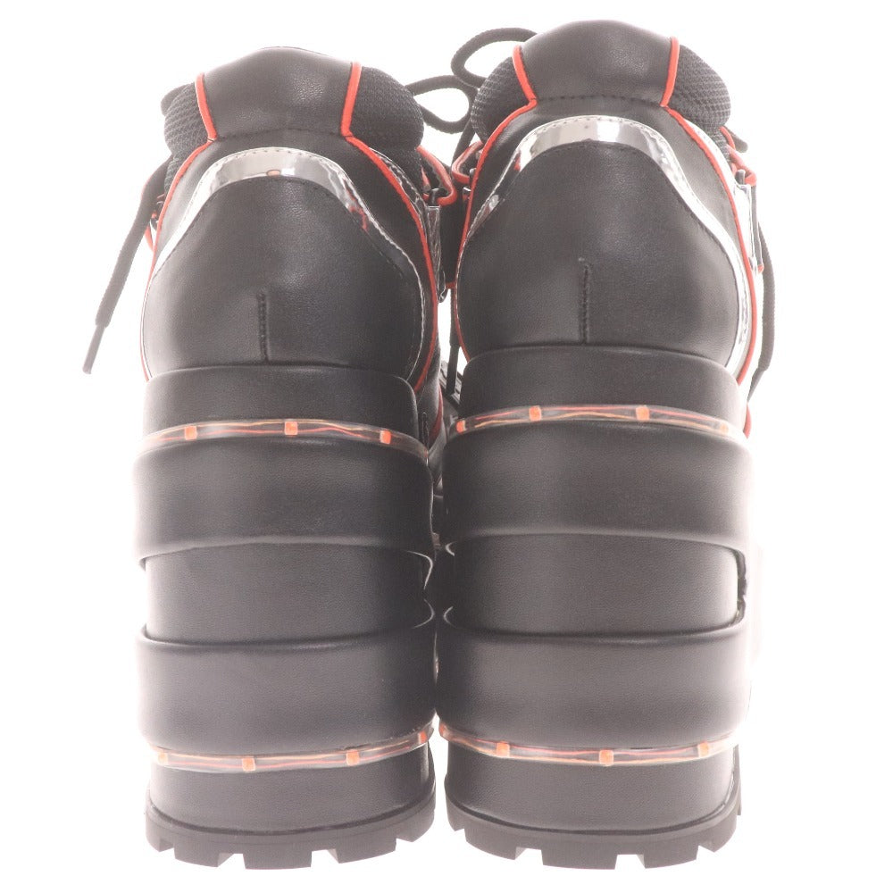 ■ DOLLS KILL x INUYASHA 犬夜叉 コラボ グッズ スニーカーブーツ 靴 厚底 光る機能 レディース 7M 23.5相当 ブラック タグ付き 未使用