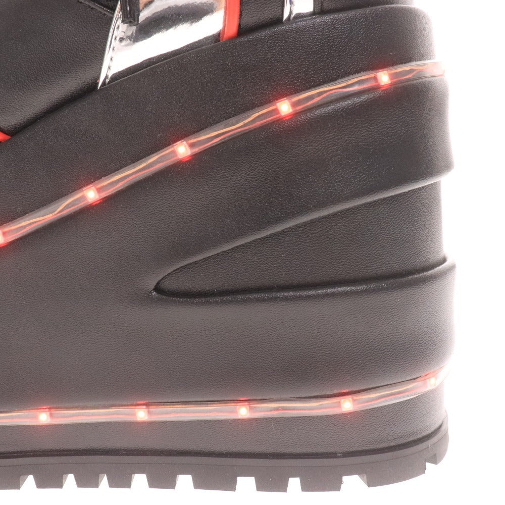 ■ DOLLS KILL x INUYASHA 犬夜叉 コラボ グッズ スニーカーブーツ 靴 厚底 光る機能 レディース 7M 23.5相当 ブラック タグ付き 未使用