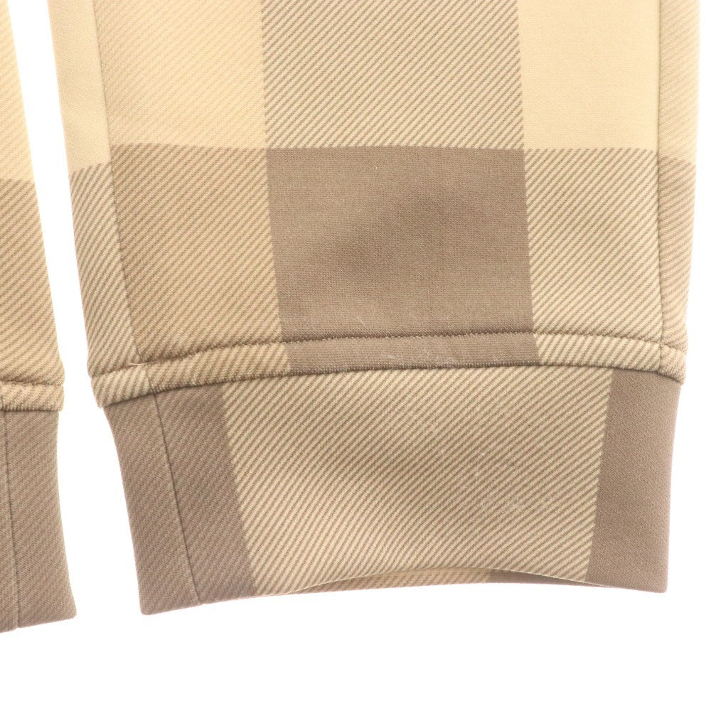 ■ ブラックレーベル クレストブリッジ ジョガーパンツ ボトムス ジャージ リブ ウエストゴム 紐 チェック柄 メンズ M ベージュ系