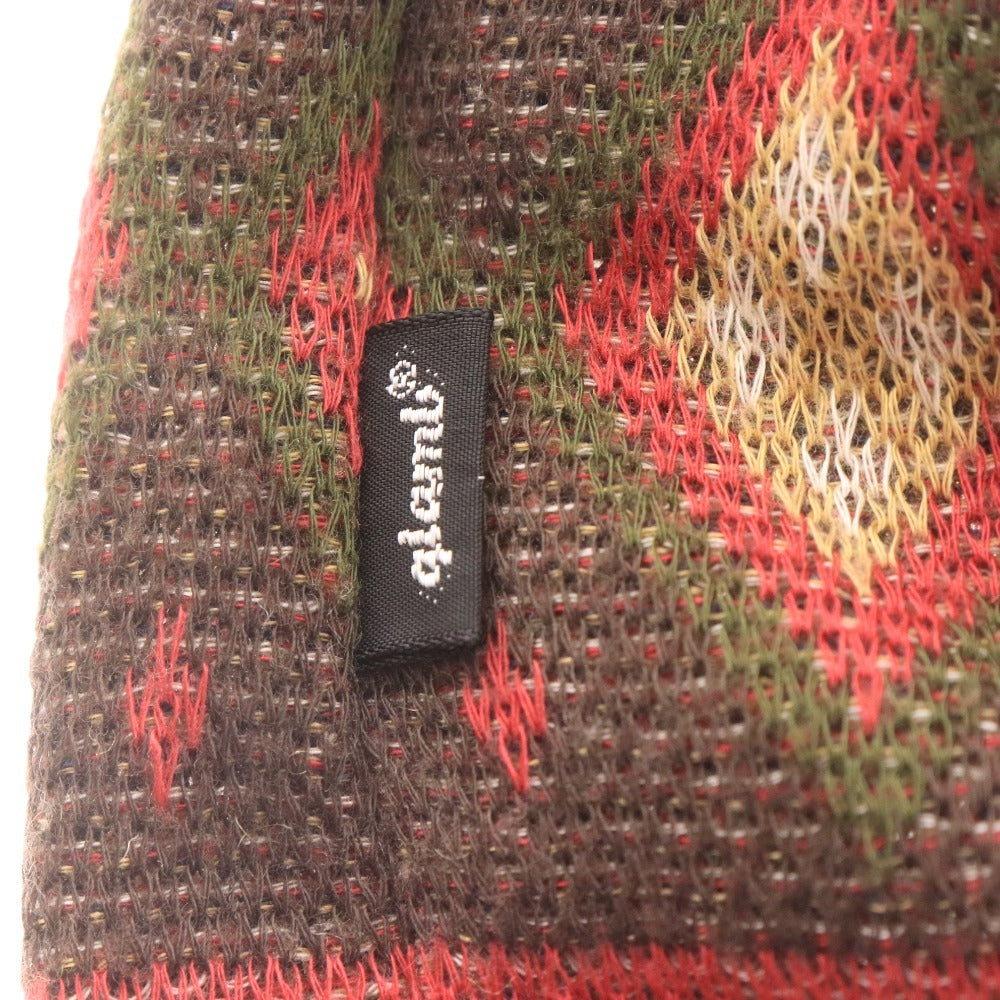 ■ glamb グラム カーディガン 長袖 トップス アウター ニット Vネック ノルディック柄 日本製 メンズ 2 マルチカラー ネイビー ブラウン