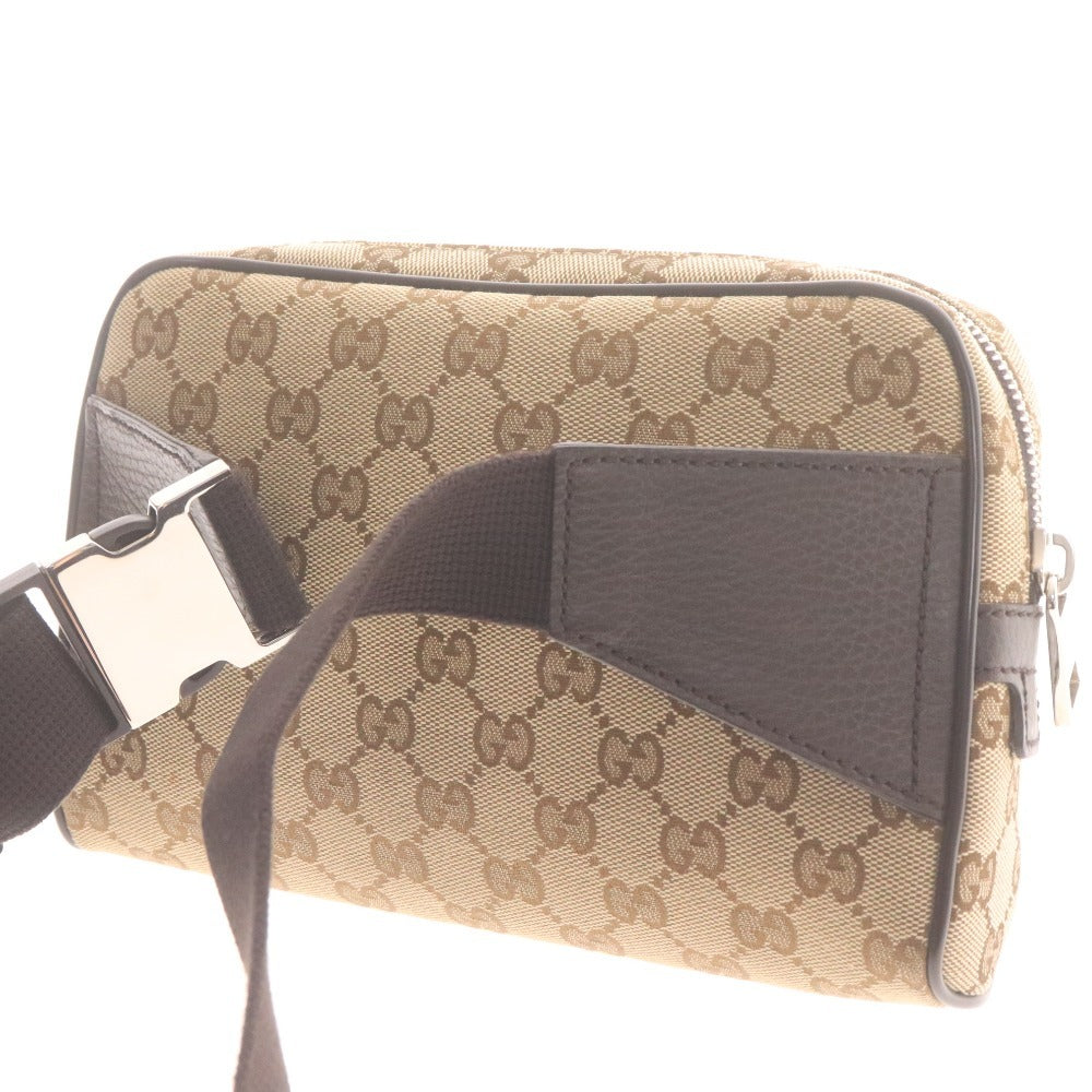 ■ GUCCI グッチ ショルダー ウエストバッグ GGキャンバス 449174 486628 鞄 モノグラム GG柄 イタリア製 メンズ レディース ブラウン系