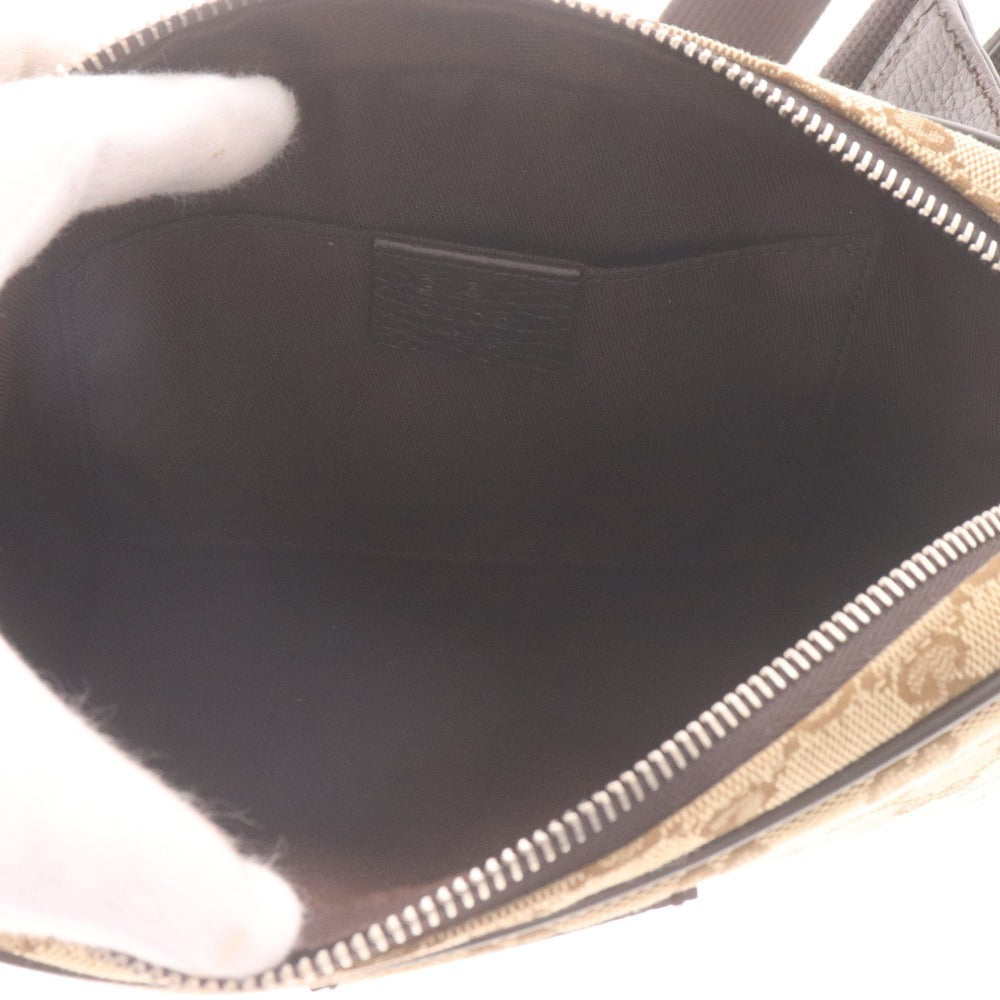 ■ GUCCI グッチ ショルダー ウエストバッグ GGキャンバス 449174 486628 鞄 モノグラム GG柄 イタリア製 メンズ レディース ブラウン系
